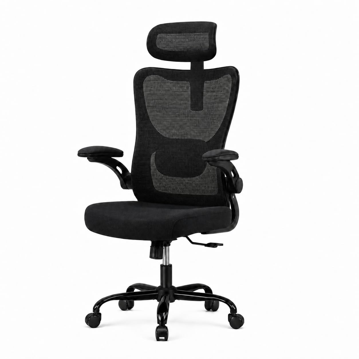 HUANUO Ergonomic Office Chair, High Back Computer Desk Chair with Adjustable Lumbar Support and Headrest, Comfy Gaming Chair with 3D Armrests, Home Office Rolling Chair, Max Load 300 lbs