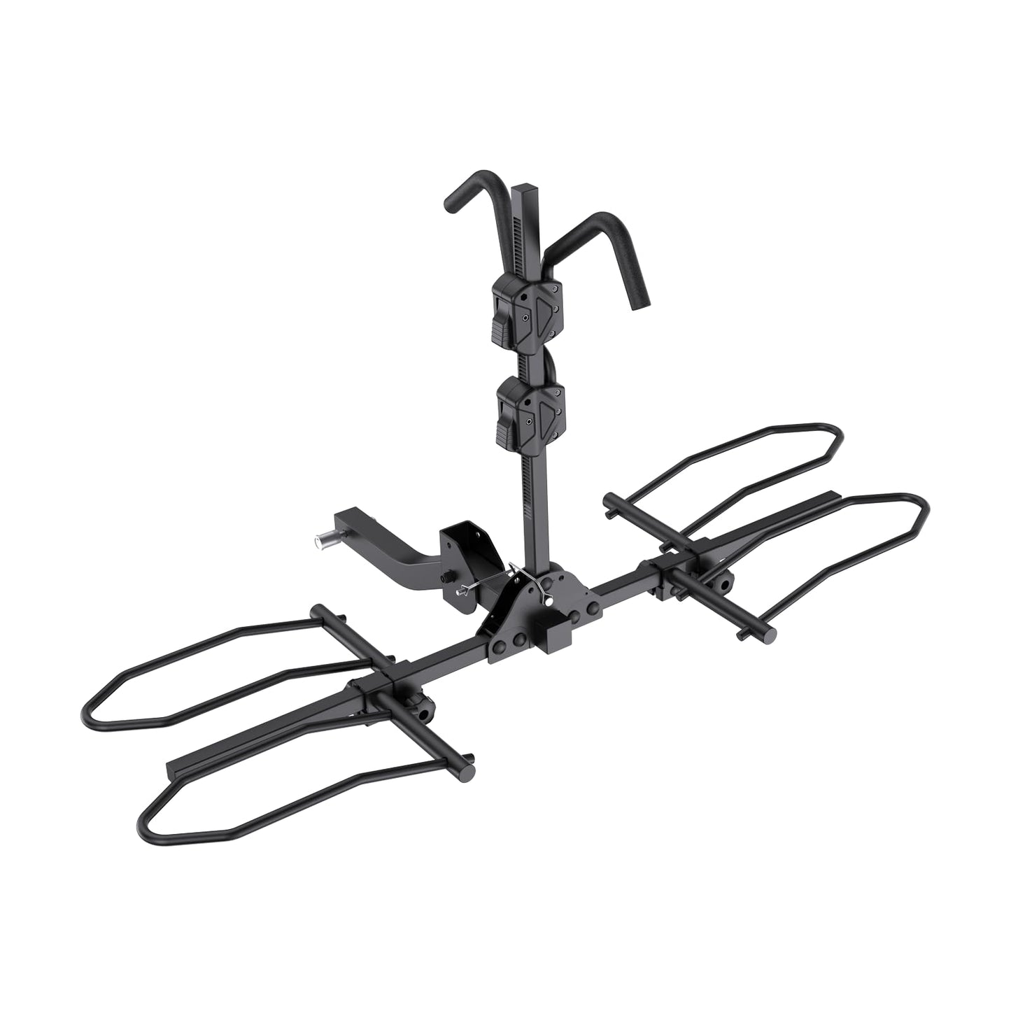 TrailXpert 2-Bike Rack Hitch Mount, Fits E-Bikes, Fat Tires up to 5", 160lbs Tilting Hitch Mount Platform Rack for Cars SUVs Trucks -2" Receiver