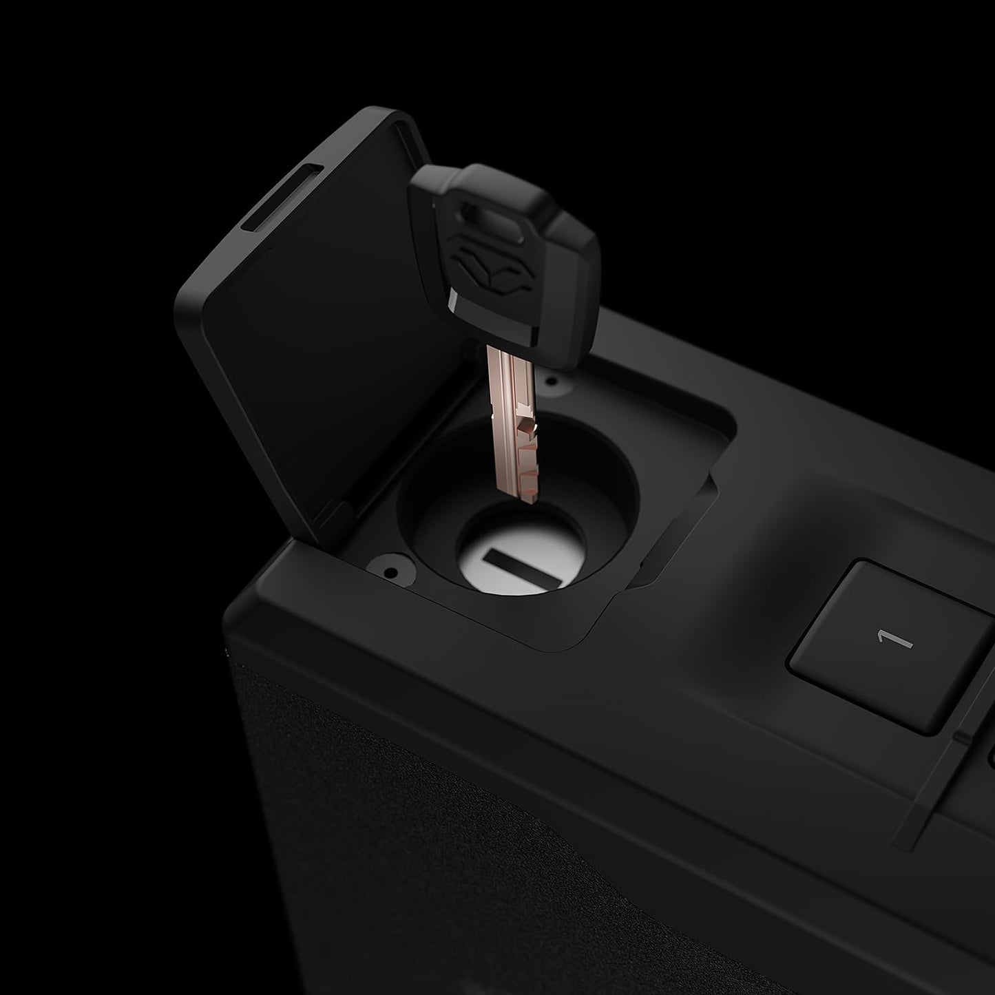 VAULTEK Slider Series Rugged Handgun Safe Quick Auto-Open Sliding Door Pistol Safe with Backlit Keypad and Mounting Plate (Non-Biometric) (Essential Model)
