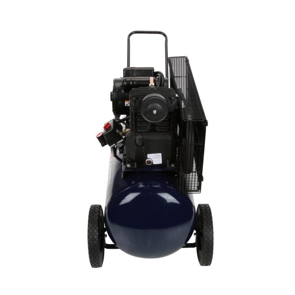 Campbell Hausfeld 20 Gallon Horizontal Air Compressor, 2 HP, Single‑Stage, Dual Voltage 120/240V, 135 PSI