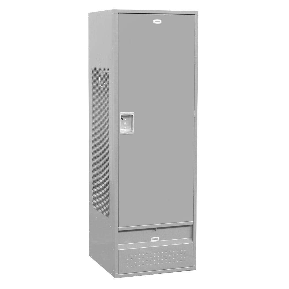 Salsbury Industries 71024GY-U Solid Door 6-Feet High 24-Inch Deep Unassembled Standard Gear Metal Locker, Gray