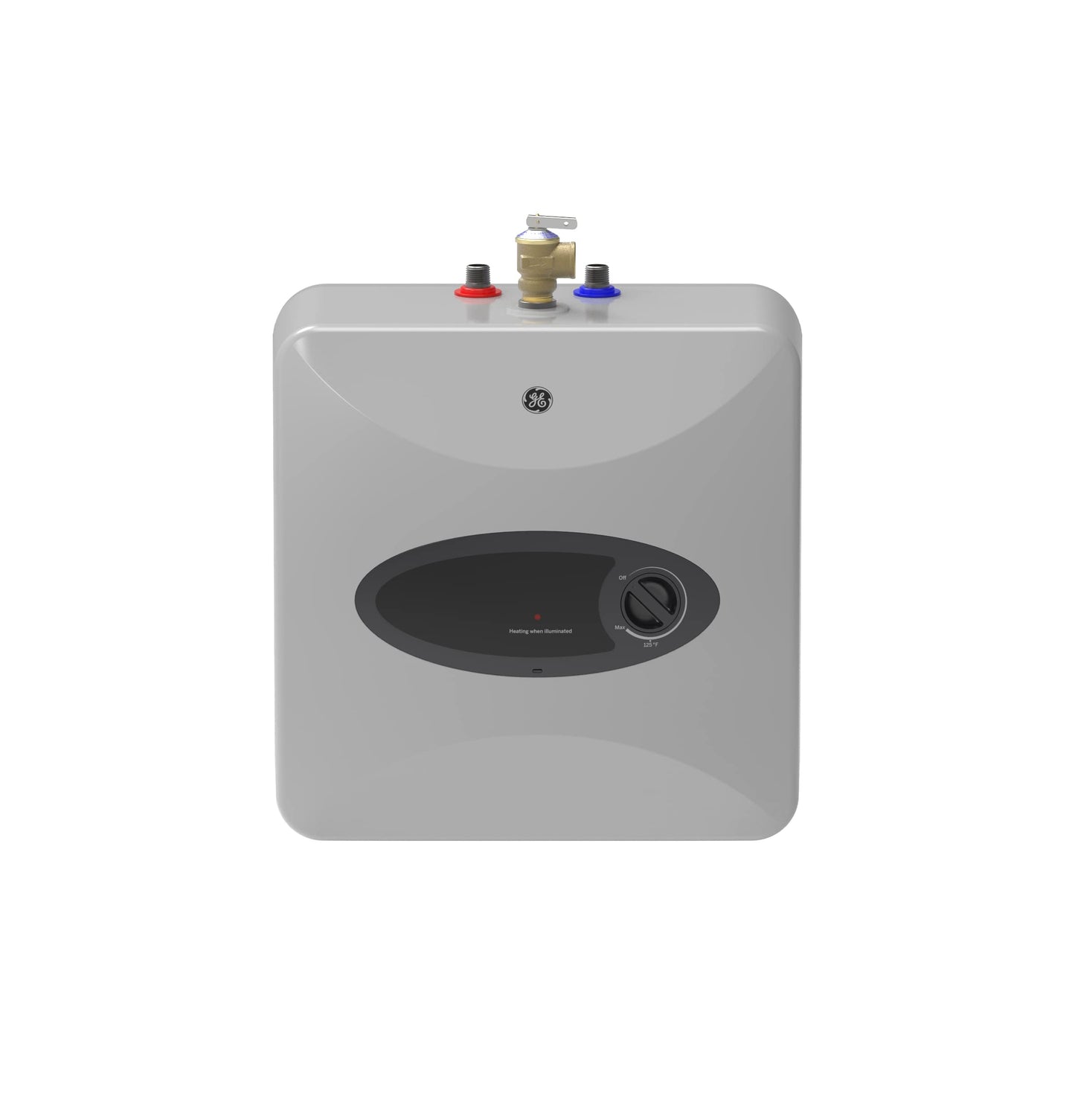 GE Appliances 6 Gallon, Versatile Mini Tank Electric Water Heater with Adjustable Thermostat, Easily Installs Under Sink, 120v, GE06P08BAW