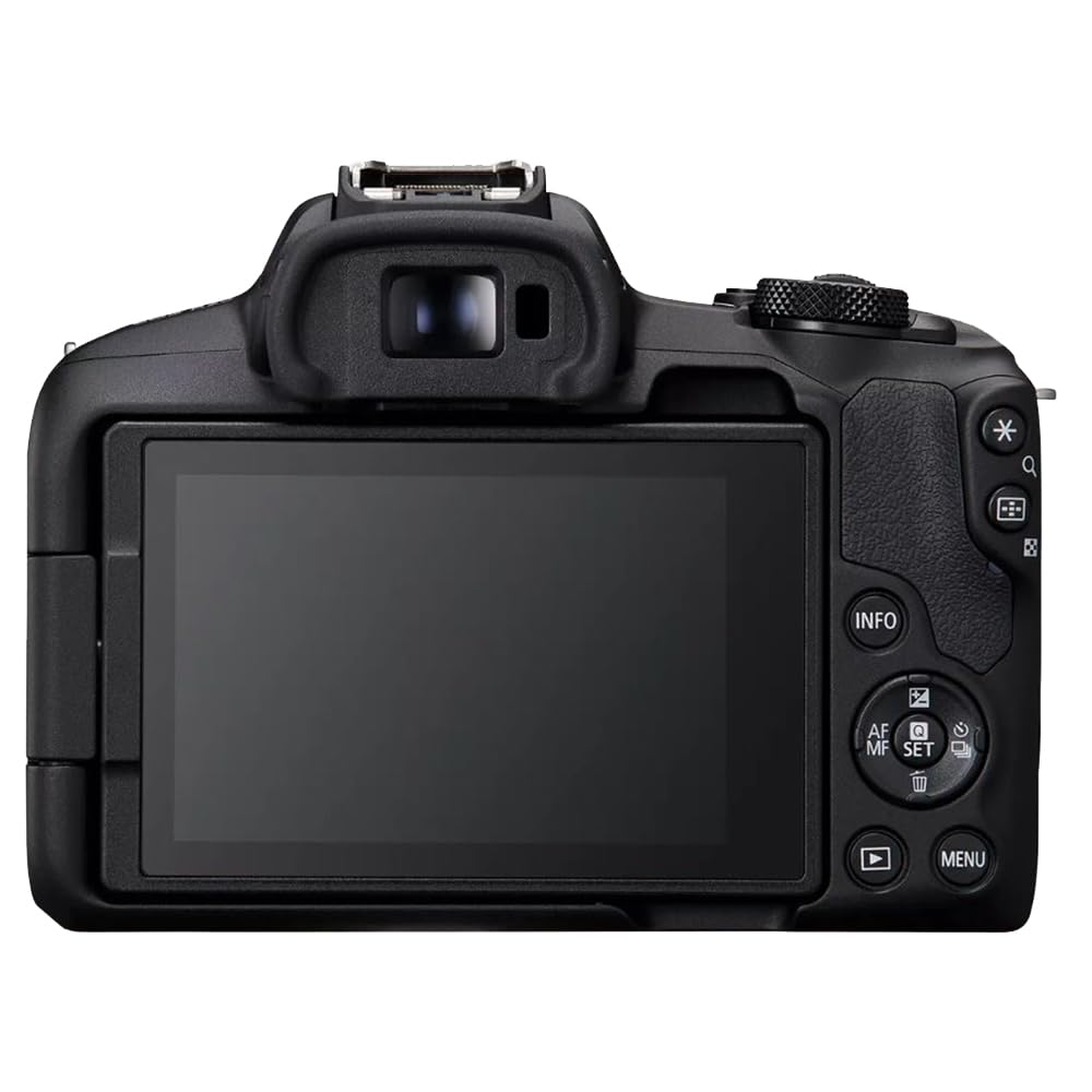 Canon EOS R50 Mirrorless Camera (Black) with RF-S 18-45mm F4.5-6.3 is STM Lens 5811C012 Bundle with Deco Gear Photography Bag + 2 Battery +Tripod + Filters + Wide Angle & Telephoto Lenses & More