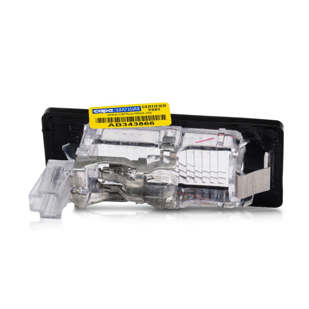 KarParts360 License Light Assembly for VW Jetta 2011-2013, Driver OR Passenger Side, Model CLX-M0-341-2102N-AC-CL360A50