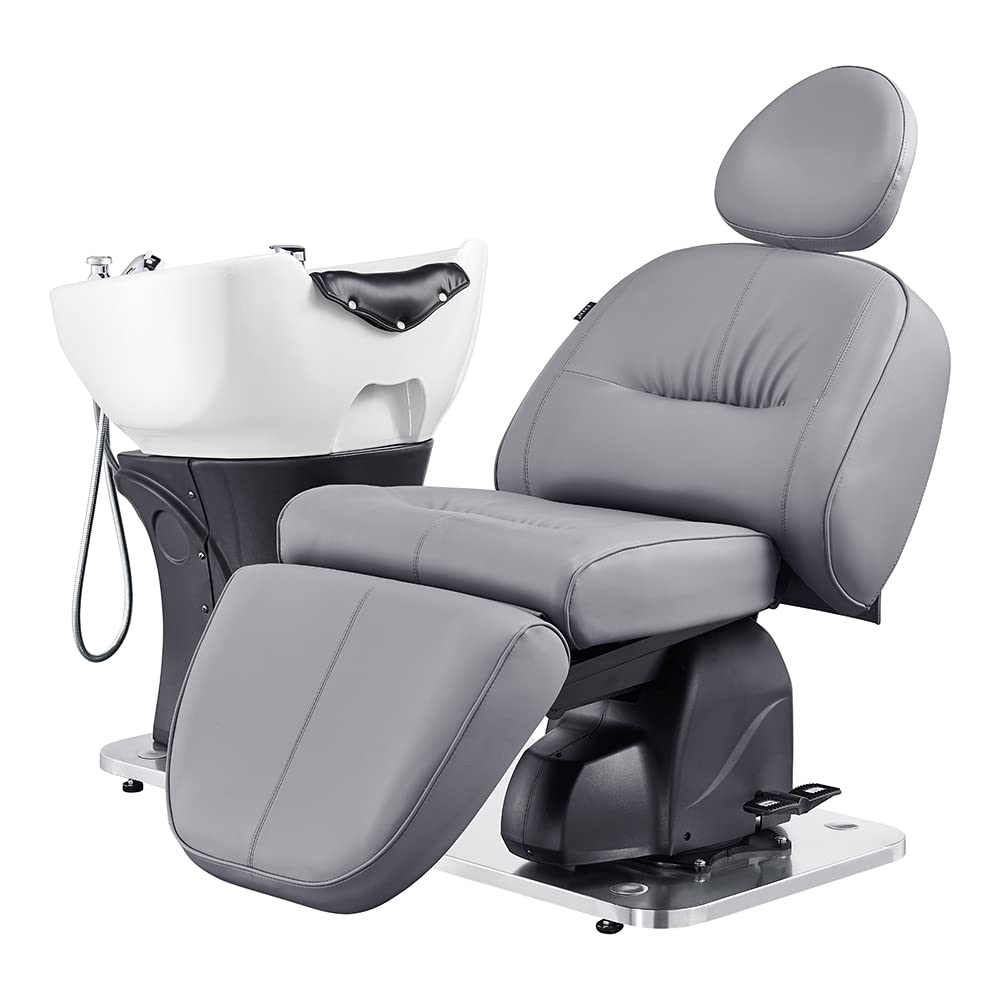 Dir Salon Shampoo Unit Full Recline Shampoo Station for Scalp Treatment Hair Treatment Shampoo Backwash Station Maximus