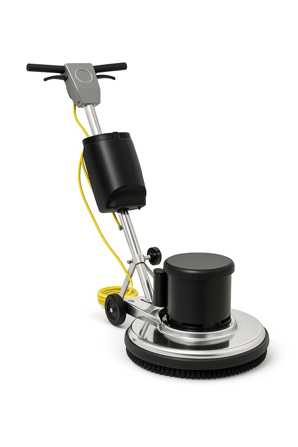 20-Inch Commercial Floor Machine, 175 RPM, 1.5 HP, with 2 Gallon Solution Tank and Brushes
