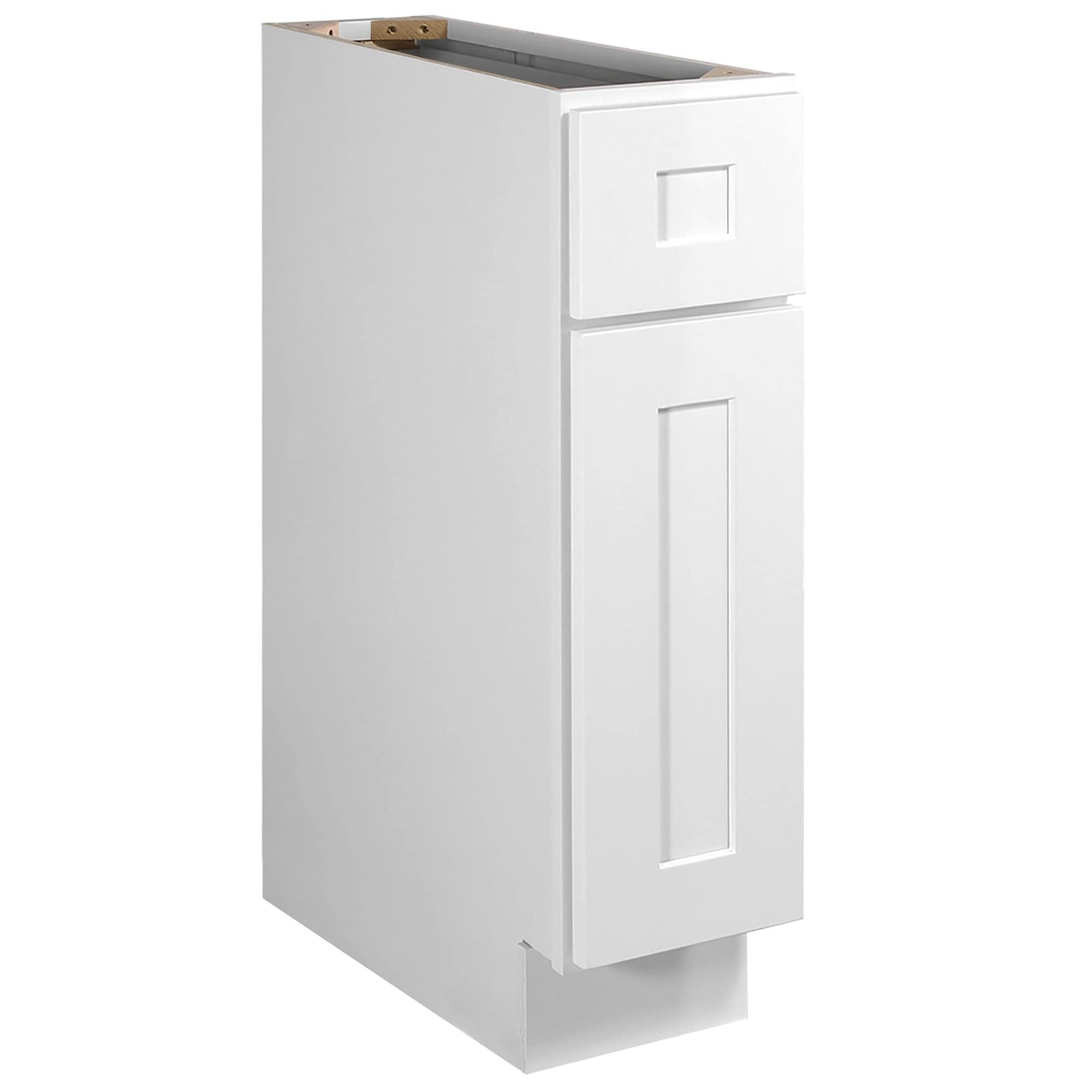 Design House Brookings Shaker Unassembled Base Kitchen Cabinet B9, 9 W x 24 D x 34.5 H, Brown, Solid Wood, 561316