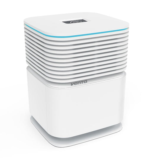 AP730 AeroStyle Compact Air Purifier in White with Voice & App Control, Triple Filtration for Spaces up to 800ft²: Pre-Filter, H13 Filter with 99.97% Filtration Efficiency & Activated Carbon Filter