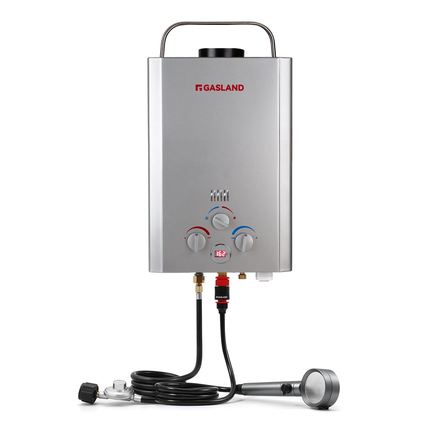 GASLAND BE158S Tankless Water Heater Propane – CSA Certified, 41,000 BTU, 1.58 GPM, Digital Display & Multi-Protection Portable Hot Water Heater for Camping, RV, Off-Grid & Outdoor Showers