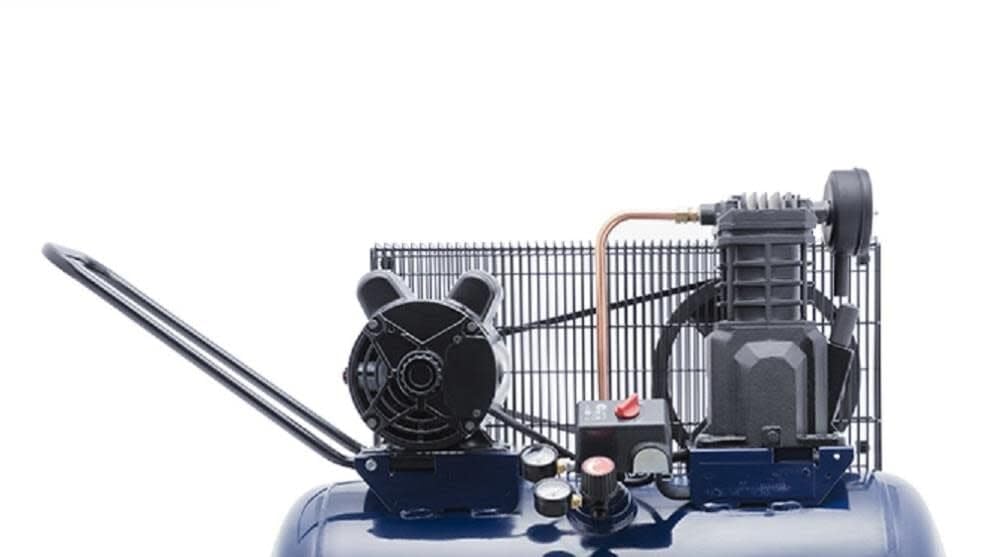 Campbell Hausfeld 20 Gallon Horizontal Air Compressor, 2 HP, Single‑Stage, Dual Voltage 120/240V, 135 PSI