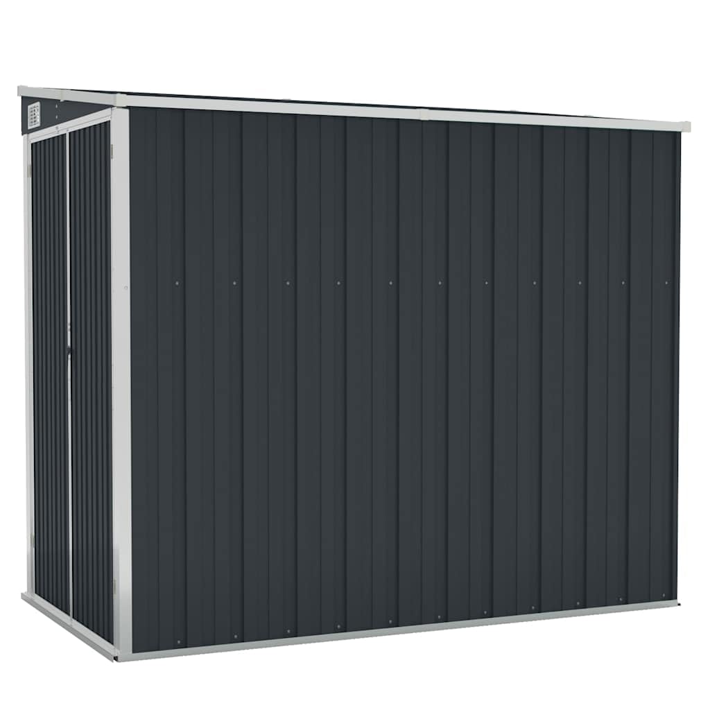 Outdoor Garden Shed 46.5 x 76.4 x 70.1 Inch, Metal Storage House with Lockable Door, Weather-Resistant Galvanized Steel Shed for Backyard, Patio, and Lawn Tool Organization