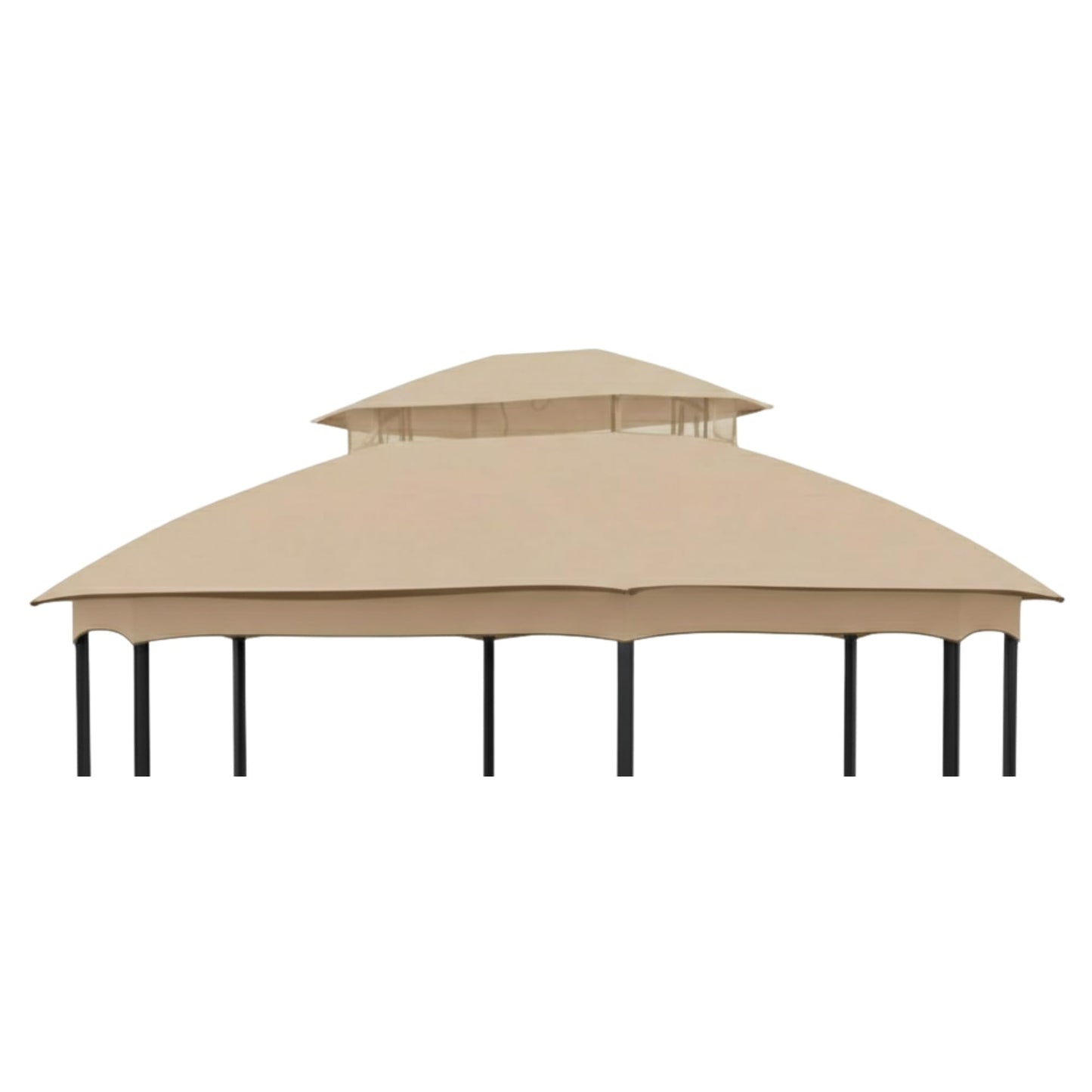 Garden Winds Reinforced RipLock 350 Replacement Canopy Top Cover Compatible with Seagrove 10' x 12' Gazebo Model A101014900 - Beige