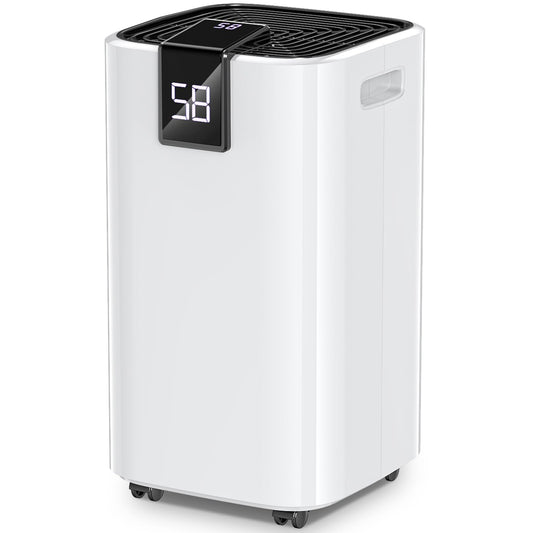 4000 Sq.Ft Dehumidifier for Basement with Drain Hose, Trazico 45 Pint Dehumidifiers for Home or Garage, Smart Humidity Control, Auto Defrost, 24H Timer, Ideal for Large Rooms