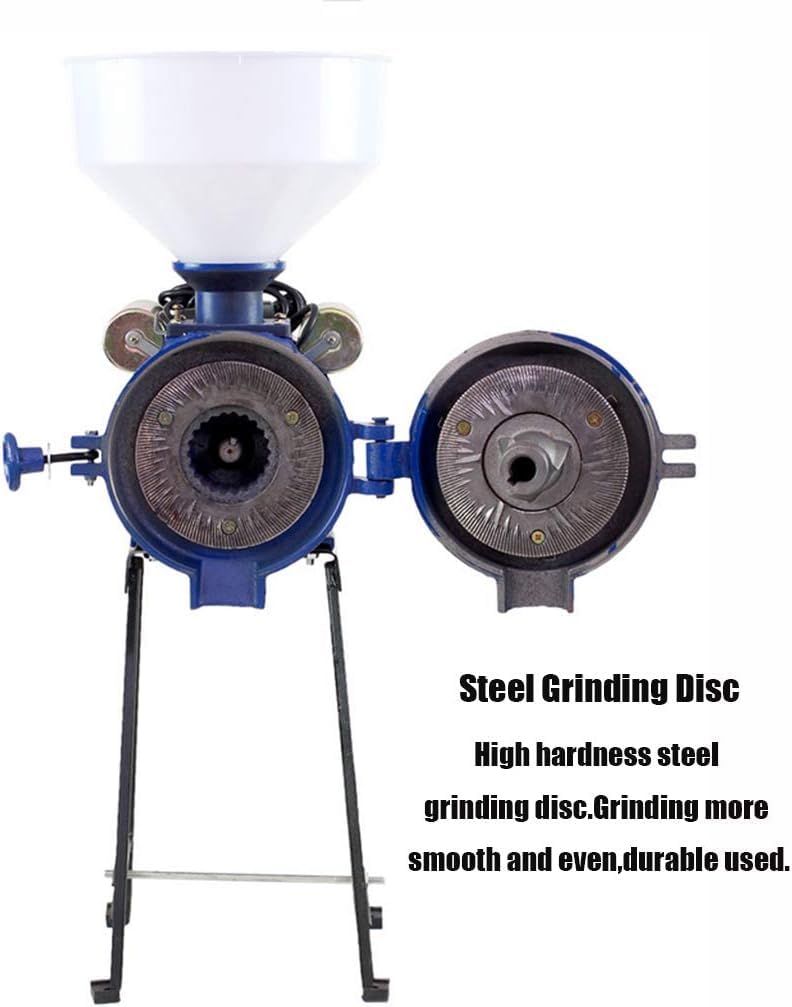 ICEMOB 2200W Electric Feed/Flour Mill Dry Cereals Grinder Machine + Funnel Rice Corn Grain Bean Coffee Wheat Feed Machine with Funnel