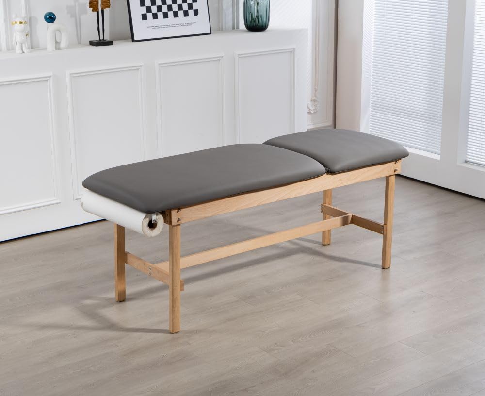 Carenovo 27.5" Adjustable backrest Medical Treatment exam Table for Spa Clinic Hospital (Gray)