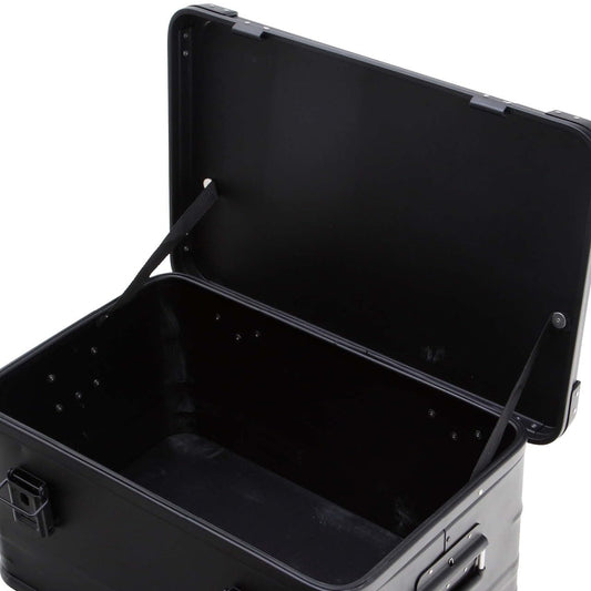 Overland Vehicle Systems Aluminum Box Storage 53QT - Universal Purpose - Heavy Duty Foldable Handles - Heavy Duty Nylon Interior Straps - Boxes are Stackable