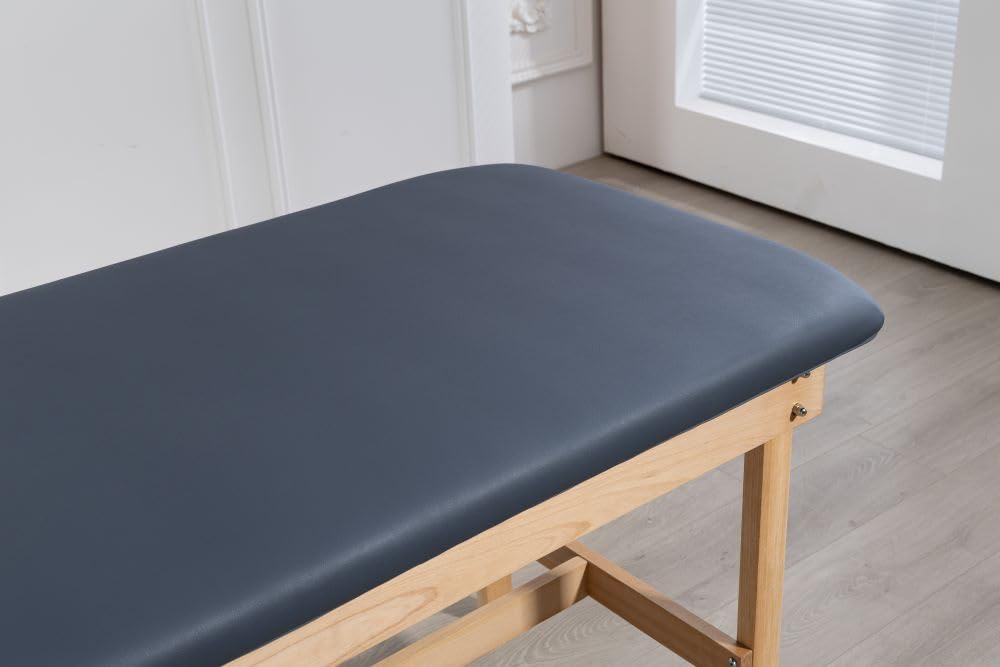 Carenovo Medical exam Table 27.5" Fixed Height for Treatment Clinic Spa (Flat) (Blue)
