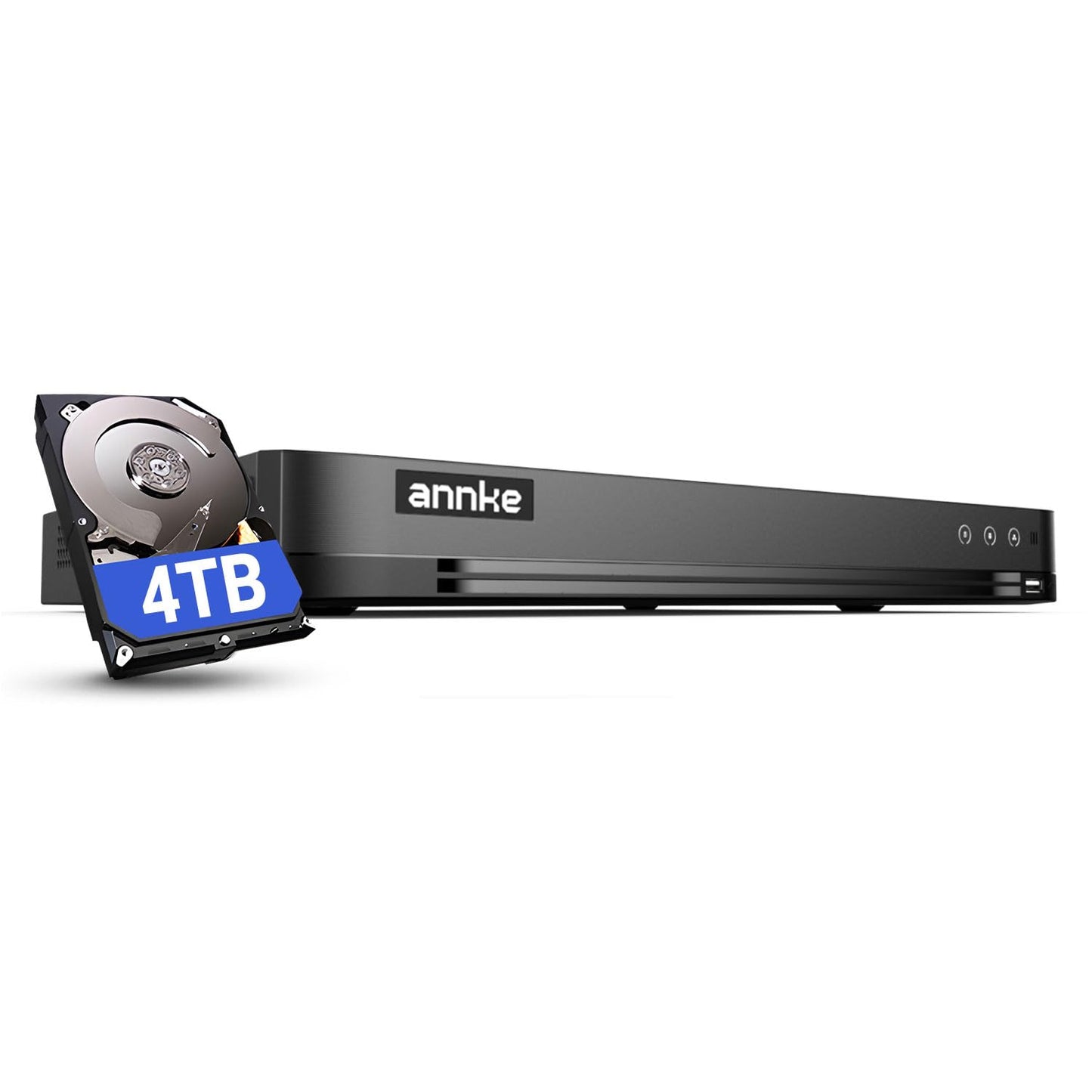 ANNKE 32 Channel H.265+ Security AI 3K Lite DVR Recorder with 4TB Hard Drive, 5-in-1 5MP Surveillance CCTV 32CH Hybrid DVR with Human/Vehicle for Home/Business Security Camera System, P2P Technology