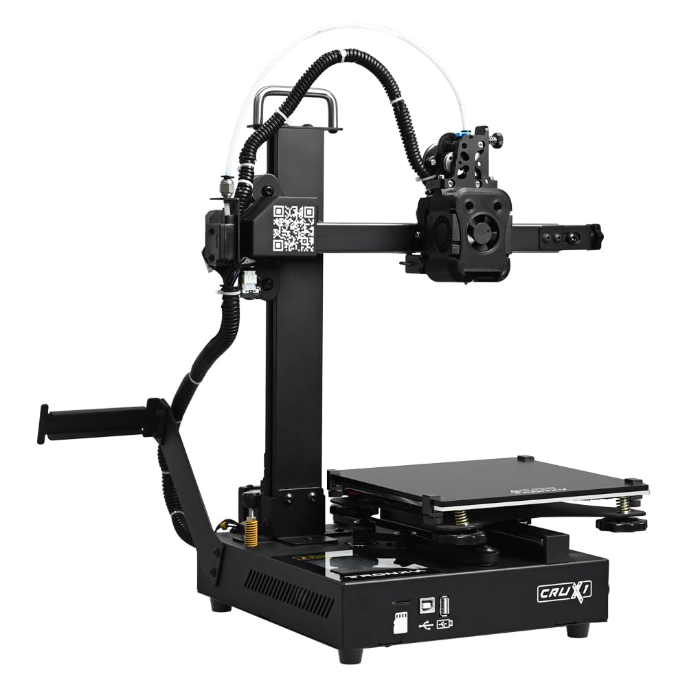 TRONXY Small High Speed 3D Printer, CRUX 1S Desktop Mini 3D Printer for Beginners, Proximal Printhead with Dual-axis Metal Guide, Build Size 7.09x7.09x7.09 inch