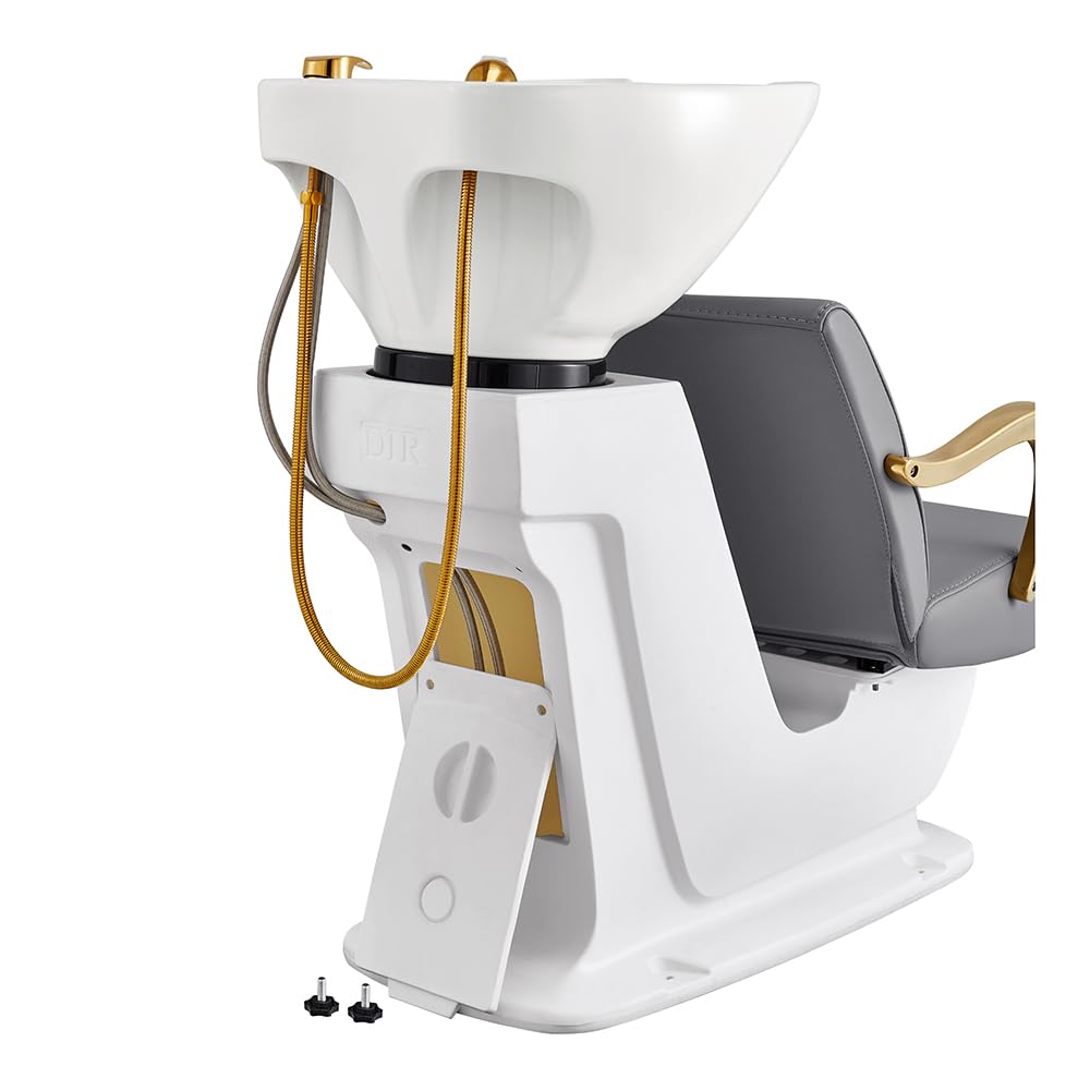 Shampoo Backwash Unit Beauty Salon Shampoo Backwash Station w/Gold Accents Beckman