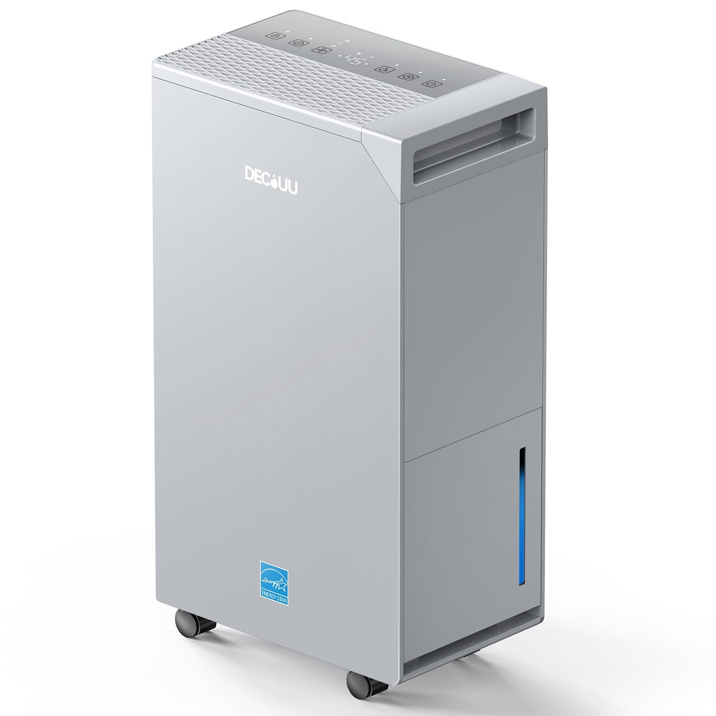 DECIUU 5000 Sq.Ft Energy Star Most Efficient 2024 Dehumidifier, Max 100 Pint Moisture Removal, Auto Defrost, Drain Hose, Smart Humidity Control for Basement, Home, Garage, Bathroom, Laundry Room