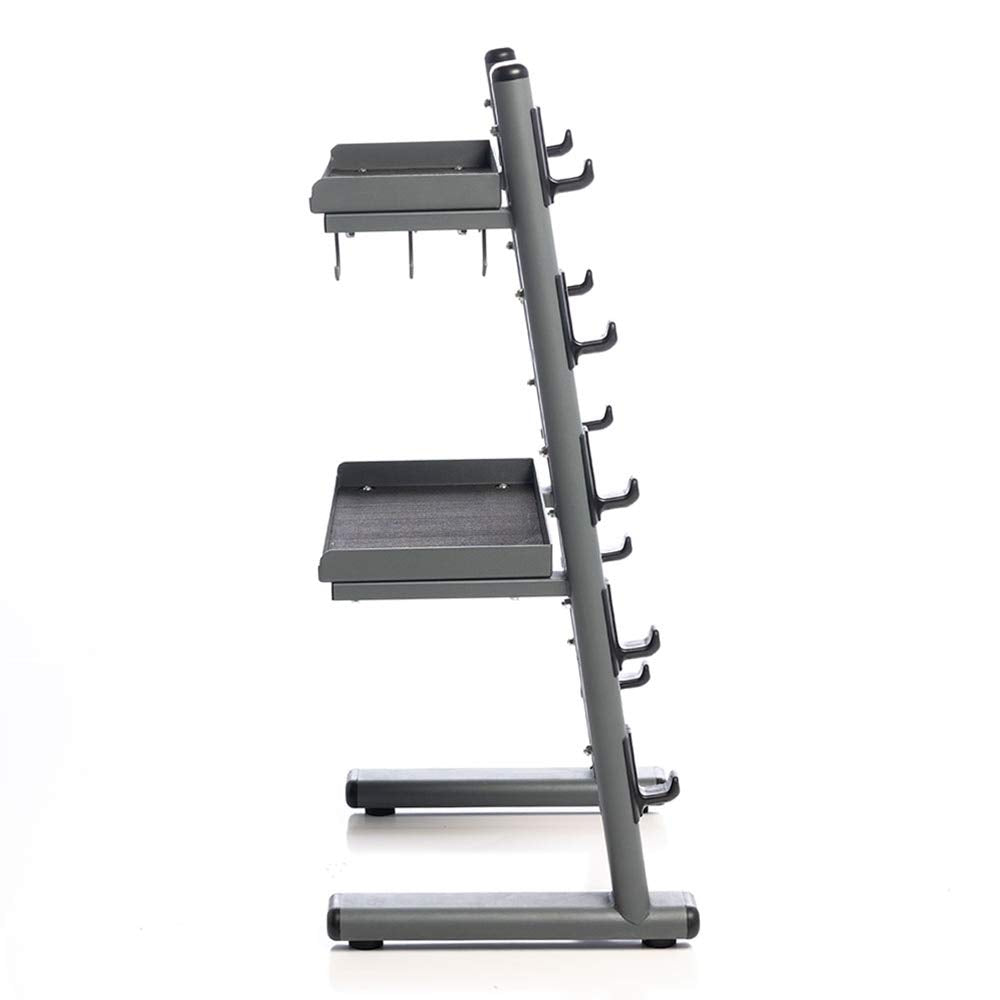 Power Systems Black Chrome Cable Attachment Storage Rack Heavy Duty Gym Organizer for Bars and Accessories, Mobile Rack for Home Gym, Fitness Studio and Commercial Equipment Storage