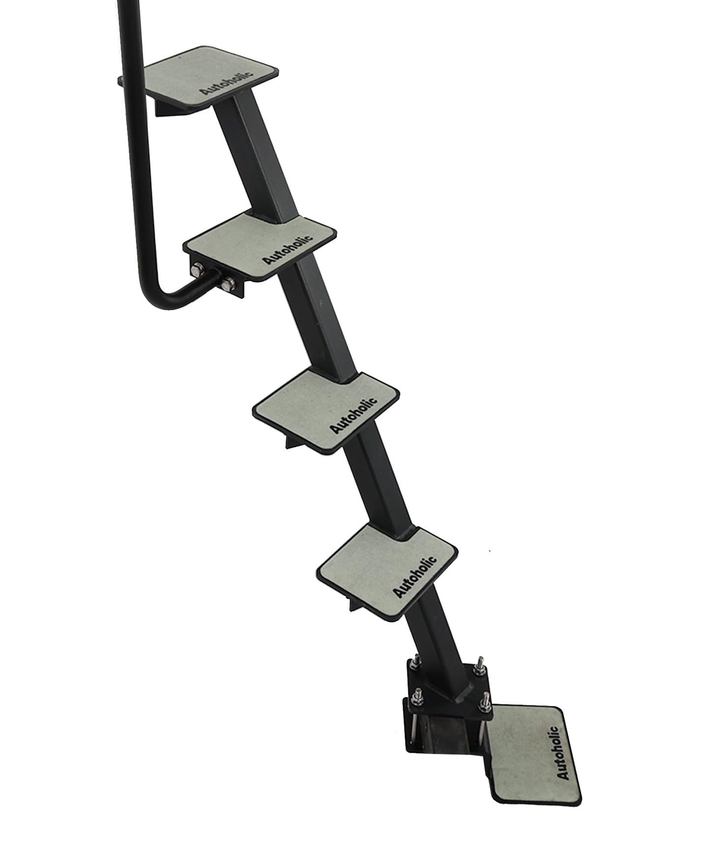 Autoholic Boat Trailer Step 5 Step with Handle Non-Slip Step Fit for Trailer Tongue Safer Easier for People of All Ages Board Boat Trailer Stability Reduce Slip Glow in Dark Climbing Assist