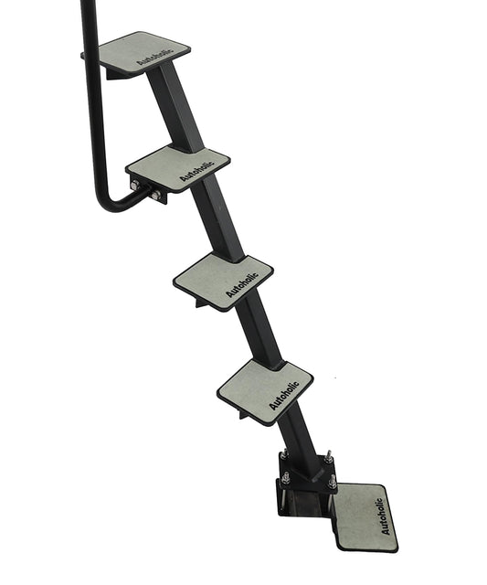 Autoholic Boat Trailer Step 5 Step with Handle Non-Slip Step Fit for Trailer Tongue Safer Easier for People of All Ages Board Boat Trailer Stability Reduce Slip Glow in Dark Climbing Assist