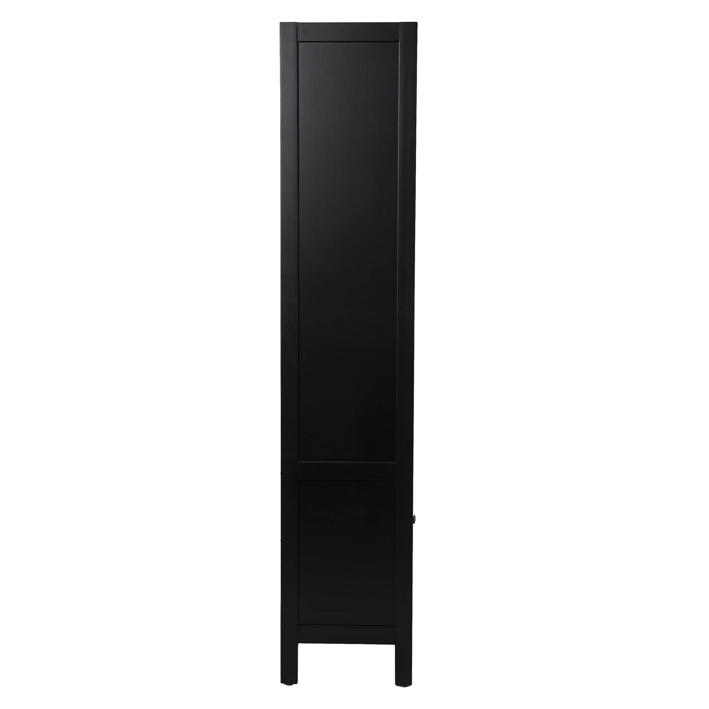 SEI Furniture Carondale Bookcase/Storage Shelf, Black and Gold