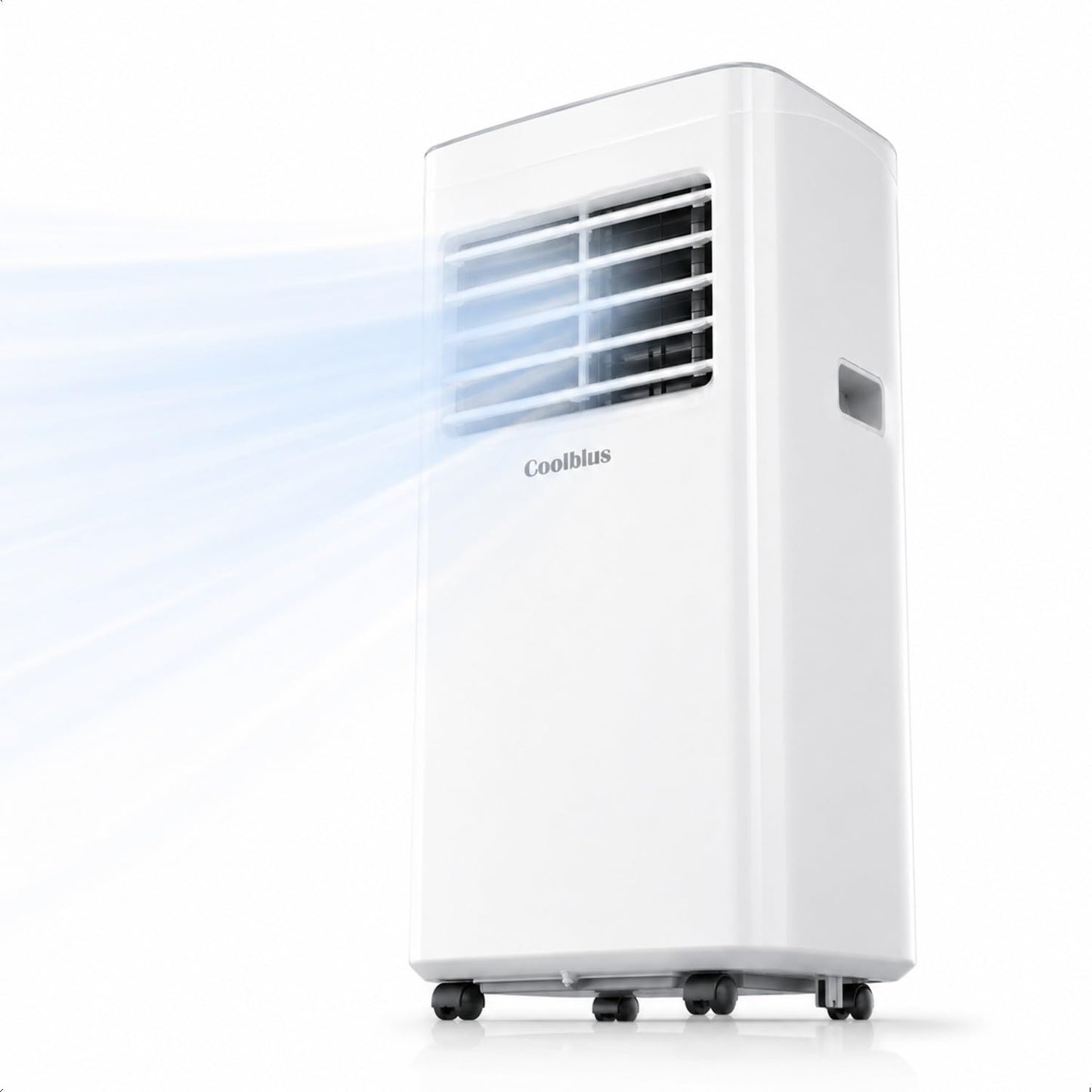 Coolblus Portable Air Conditioners, 8500 BTU Portable AC Cool Up to 360 Sq.Ft, 3 IN 1 with Remote Control, Sleep Mode, Window Kit, No Wall or Window Installation Needed, White-8500BTU