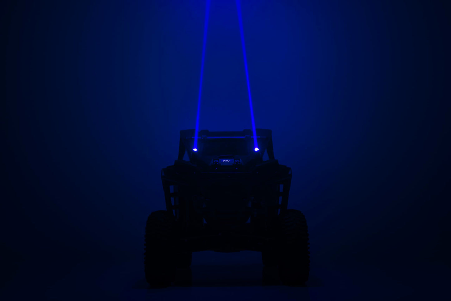 Rough Country Laser Whip Light Kit w/Remote - Multi-Function, Aluminum, 10W, Black, Model 78870