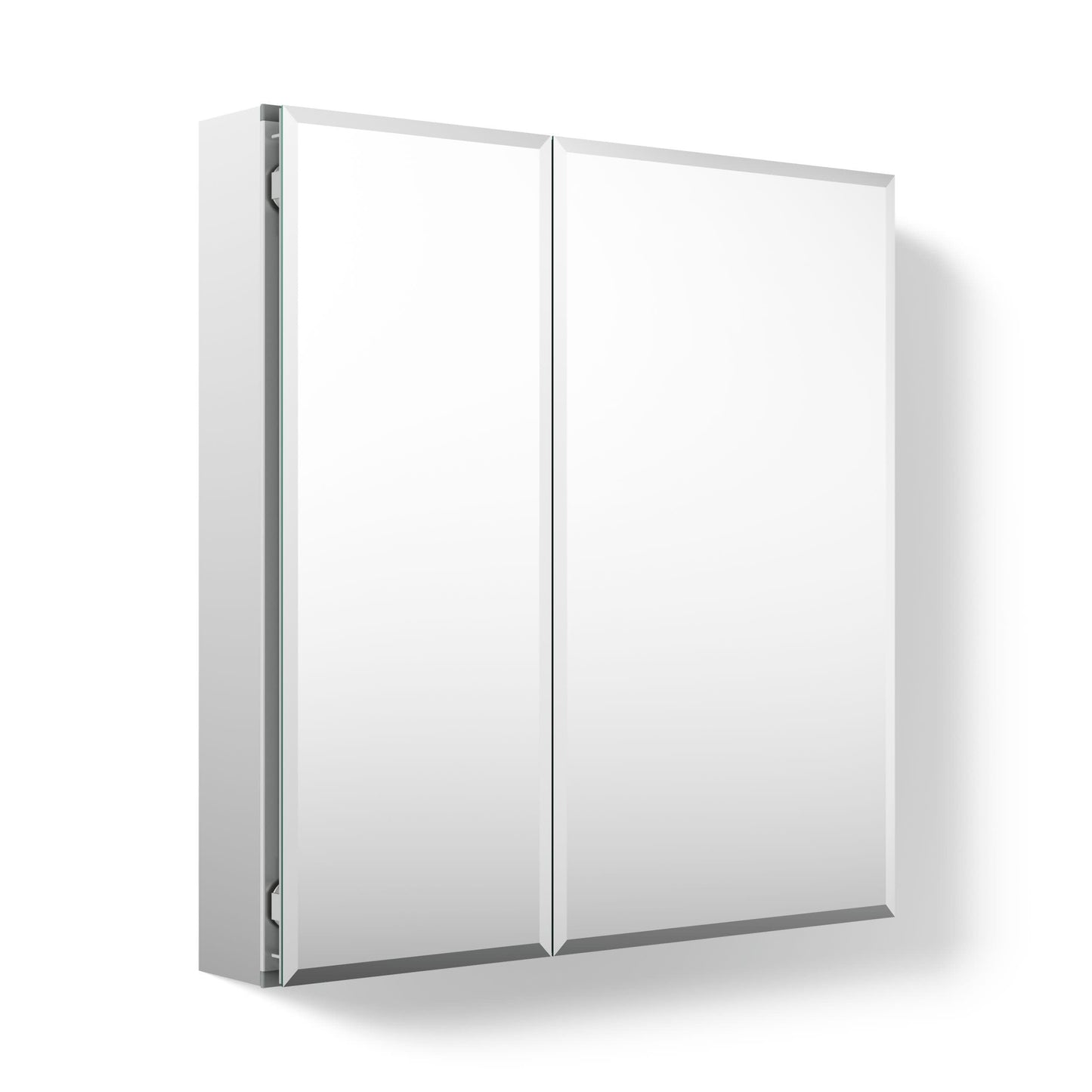Kohler CB-CLC2526FS Bathroom Medicine Cabinet with Mirror, Beveled Mirror Doors, Adjustable Shelves, Rectangular Beveled Edge, 25 in. W x 26 in. H