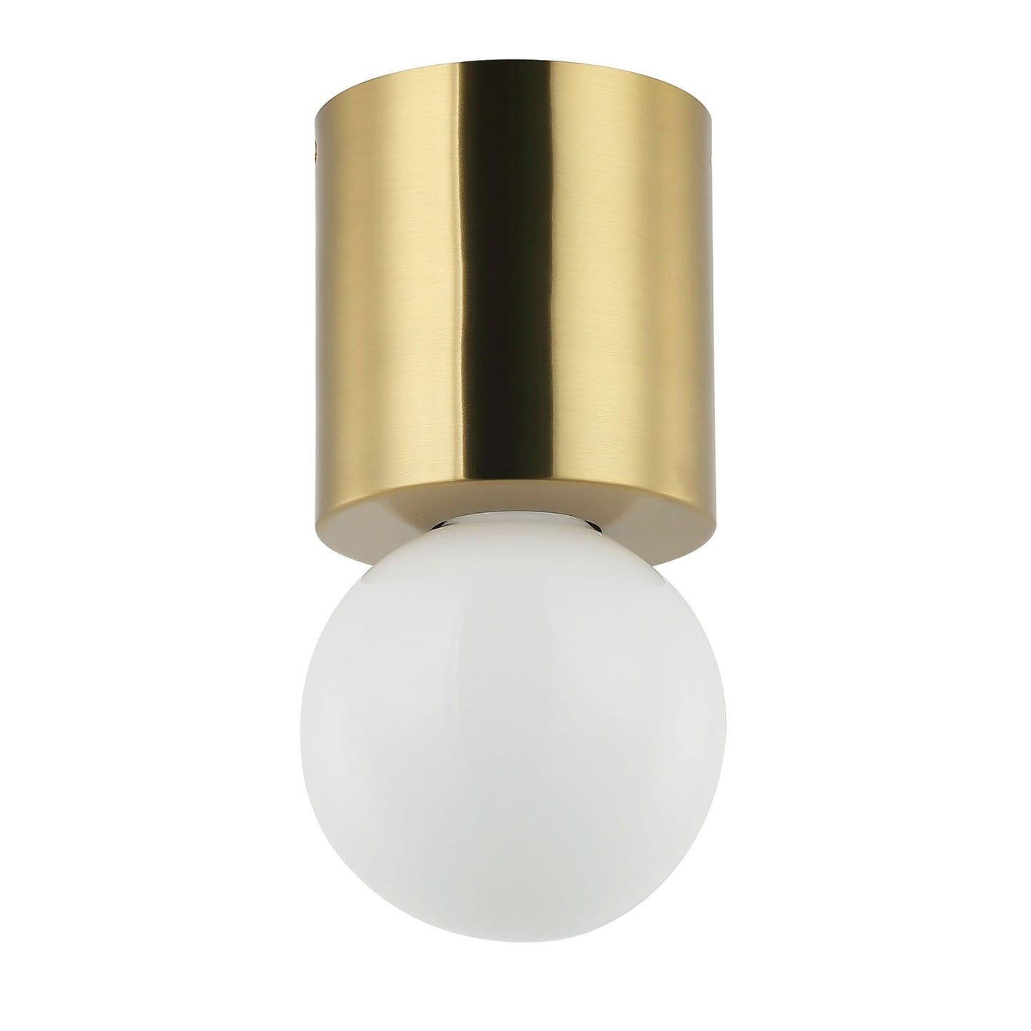 Dainolite 1 Light Flush Mount Aged Brass Model TRN-51FH-AGB
