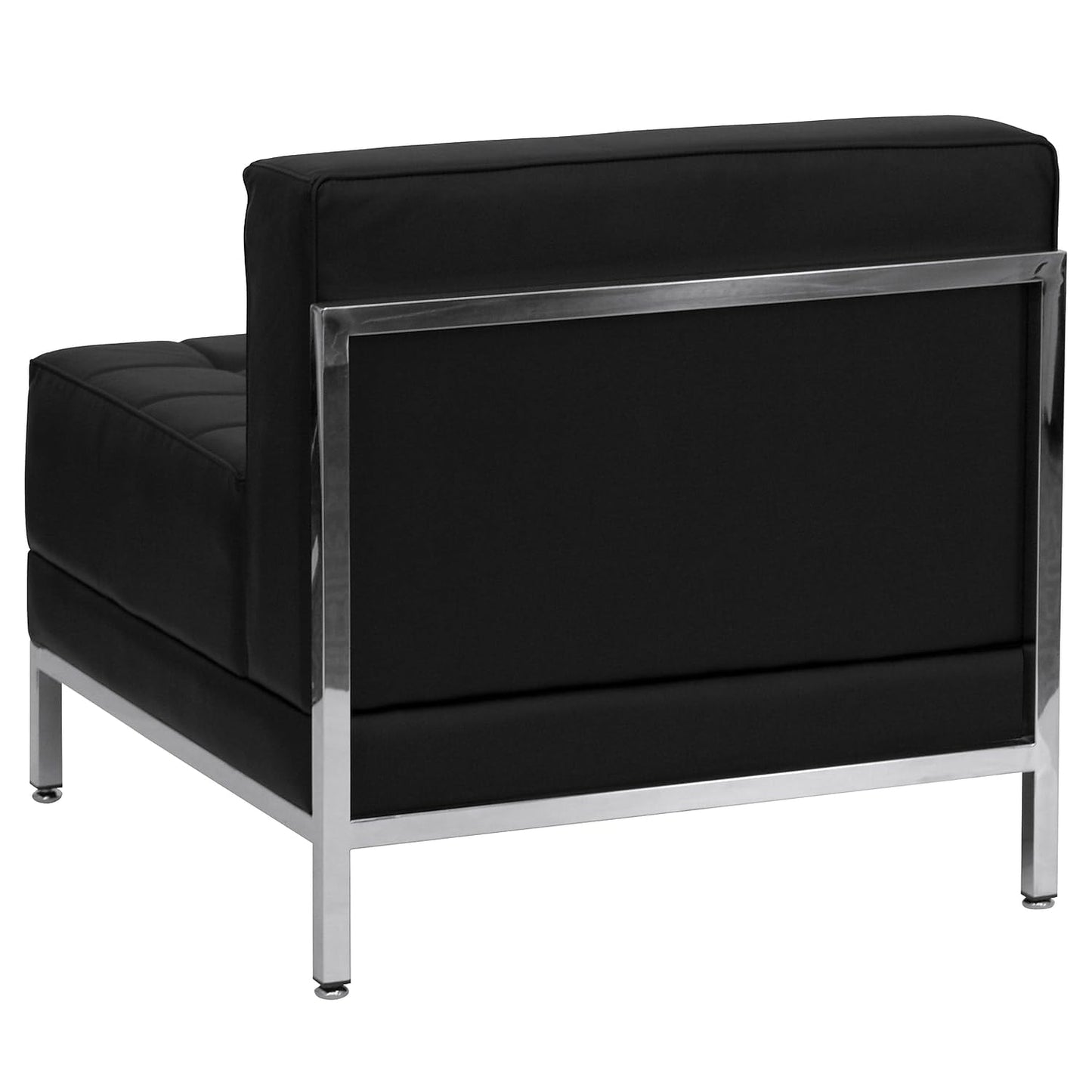Flash Furniture HERCULES Imagination Series Contemporary Black LeatherSoft Middle Chair