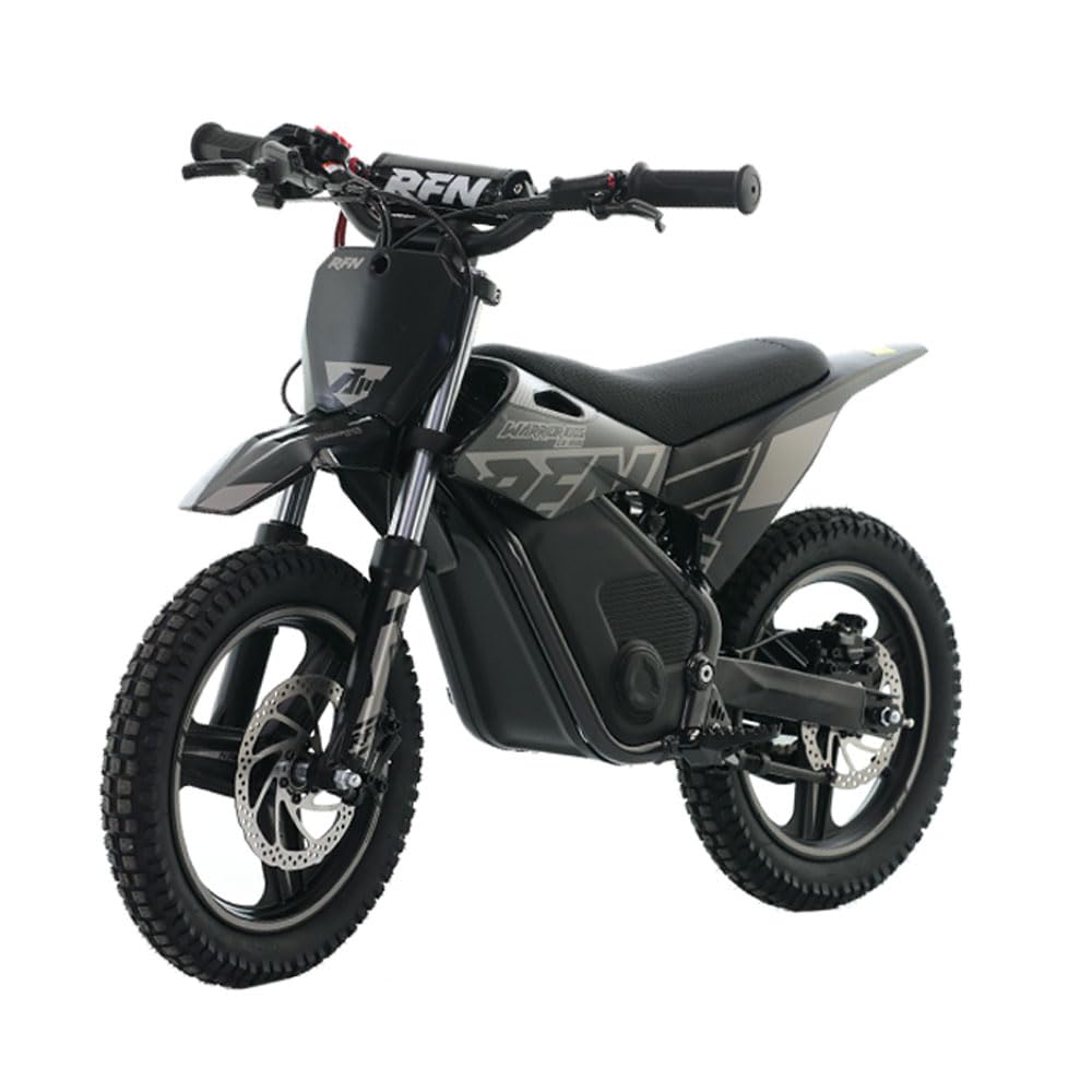 RFN E350 36V Kids Electric Dirt Bike, Electric Motorcycle with 500W Motor | 18.6 mph Max Speed, 11.2-Mile Range & 3 Speeds for Ages 4-8(Black)