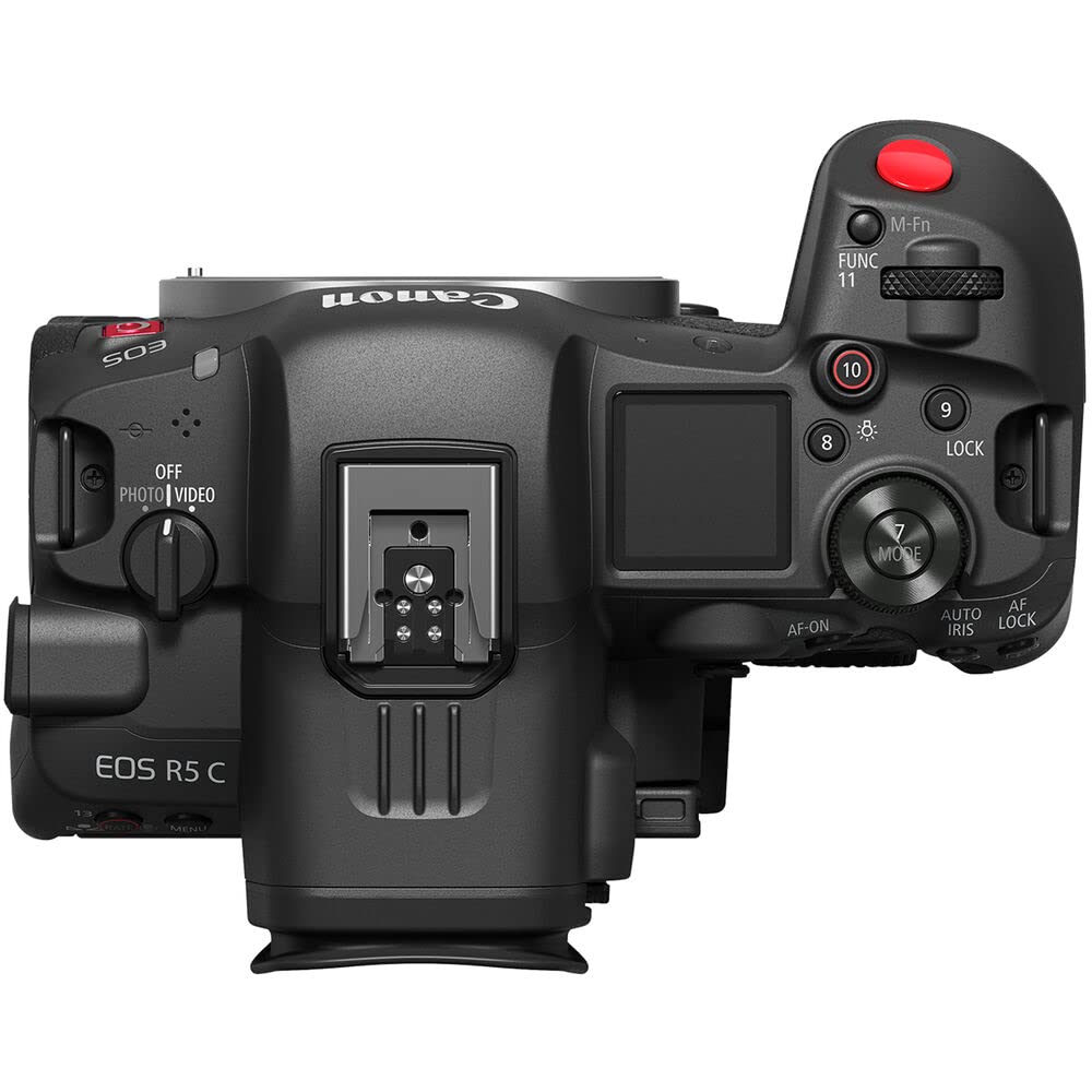 Canon EOS R5 C Mirrorless Cinema Camera 45MP Full Frame 8K RAW Video Dual Pixel AF Hybrid Photography Filmmaking Camera (5077C002) + Canon RF 24-105mm f/4L is USM Lens + 64GB Card + Bag