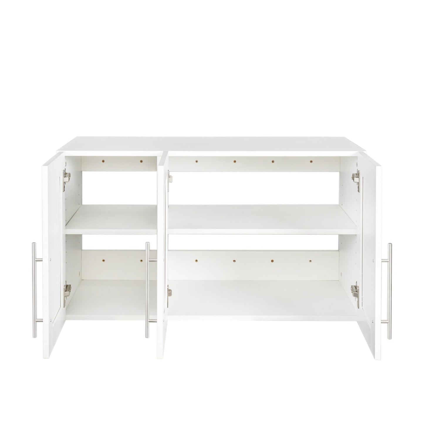 KEIKI Stackable Wall Mounted Storage Cabinet with Shelves, Door, Medicine Sideboard Buffet for Kitchen, Dining, Laundry, Living Room, Garage Pantry, Basement and Mudroom Organizing