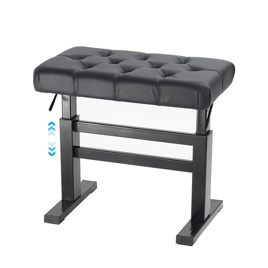 lumizone Hydraulic Lifting Piano Bench Height Adjustable Tufted