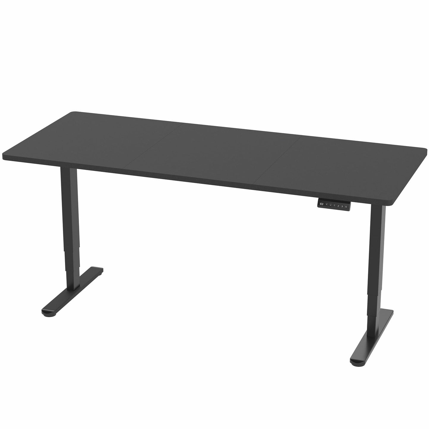 VIVO Electric 71 x 30 in Dual Motor Sit Stand Desk, Memory Height Adjustment, 2B Series, Black Top Black Frame, DESK-KIT-2B7B