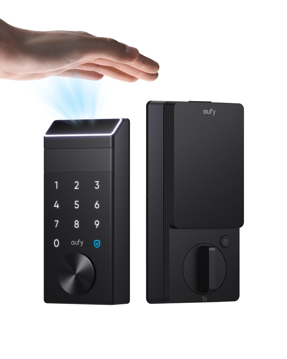 eufy Security Smart Lock FamiLock E34 with Palm Vein Recognition, Keyless Entry Door Lock for Front Door, Wi-Fi Keypad Deadbolt, ANSI/BHMA Grade 1, Auto Lock, IP65 Waterproof, No Monthly Fee