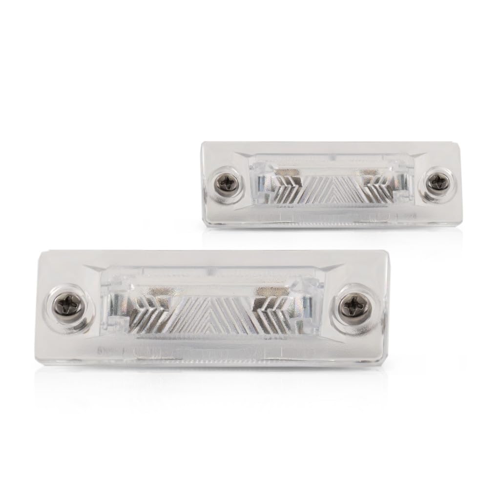 KarParts360 Car Lights for Volkswagen Jetta 2005-2010, License Plate Tail Light, Smoke Color, Pair, Model VW2870106