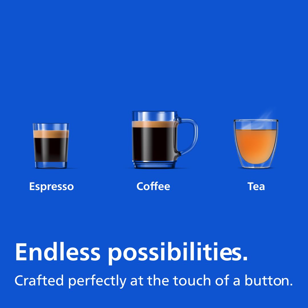 Philips 1200 Series Fully Automatic Espresso Machine, Classic Milk Frother, 2 Coffee Varieties, Intuitive Touch Display, 100% Ceramic Grinder, AquaClean Filter, Aroma Seal, Black (EP1220/04)