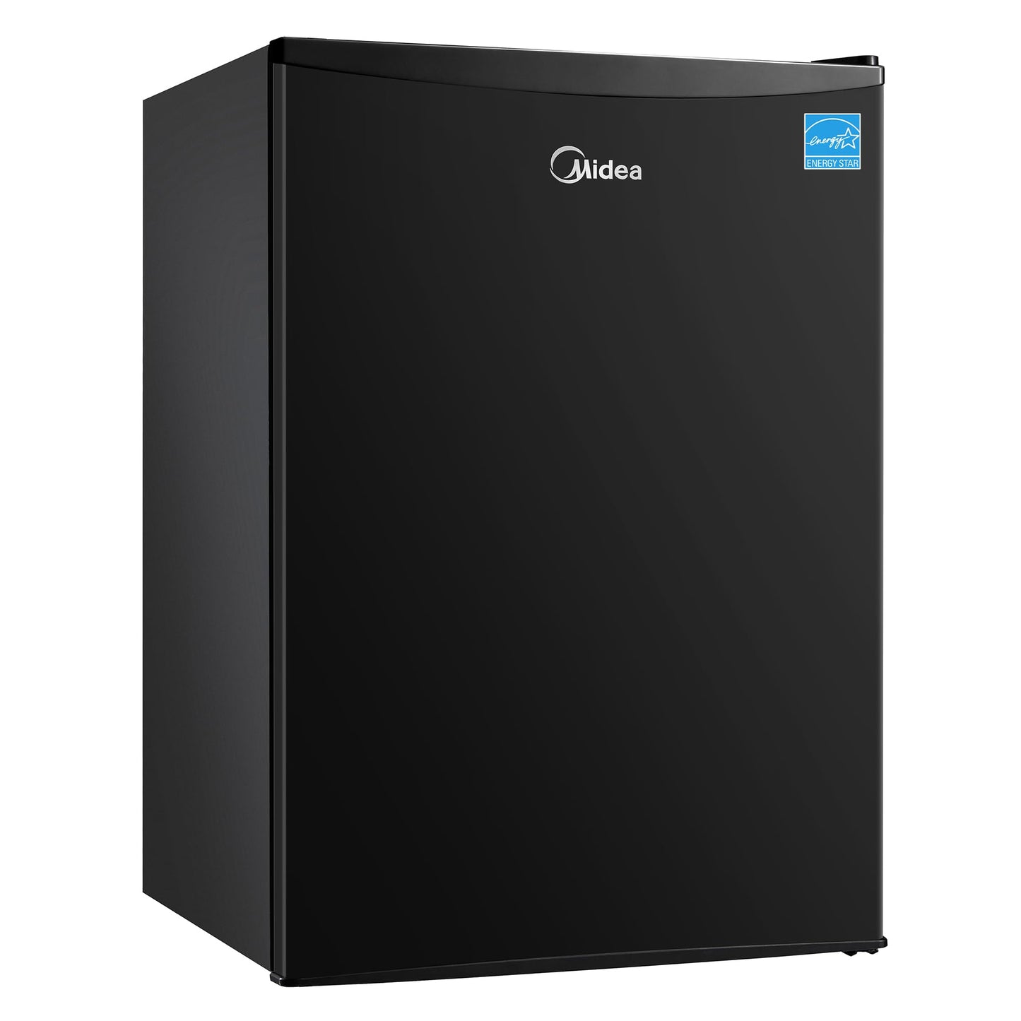 Midea MERM26B0ABB Mini Fridge, 2.7 Cu.ft Energy Star Certified Mini Refrigerator, Adjustable Thermostat, Reversible Door, Low Noise for Dorm, Office, Bedroom, Black