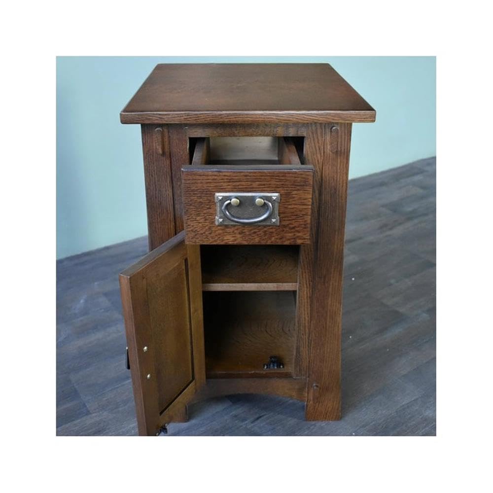 Crafters and Weavers Mission Tapered Leg Narrow Nightstand - Michael's Cherry (MC-A)