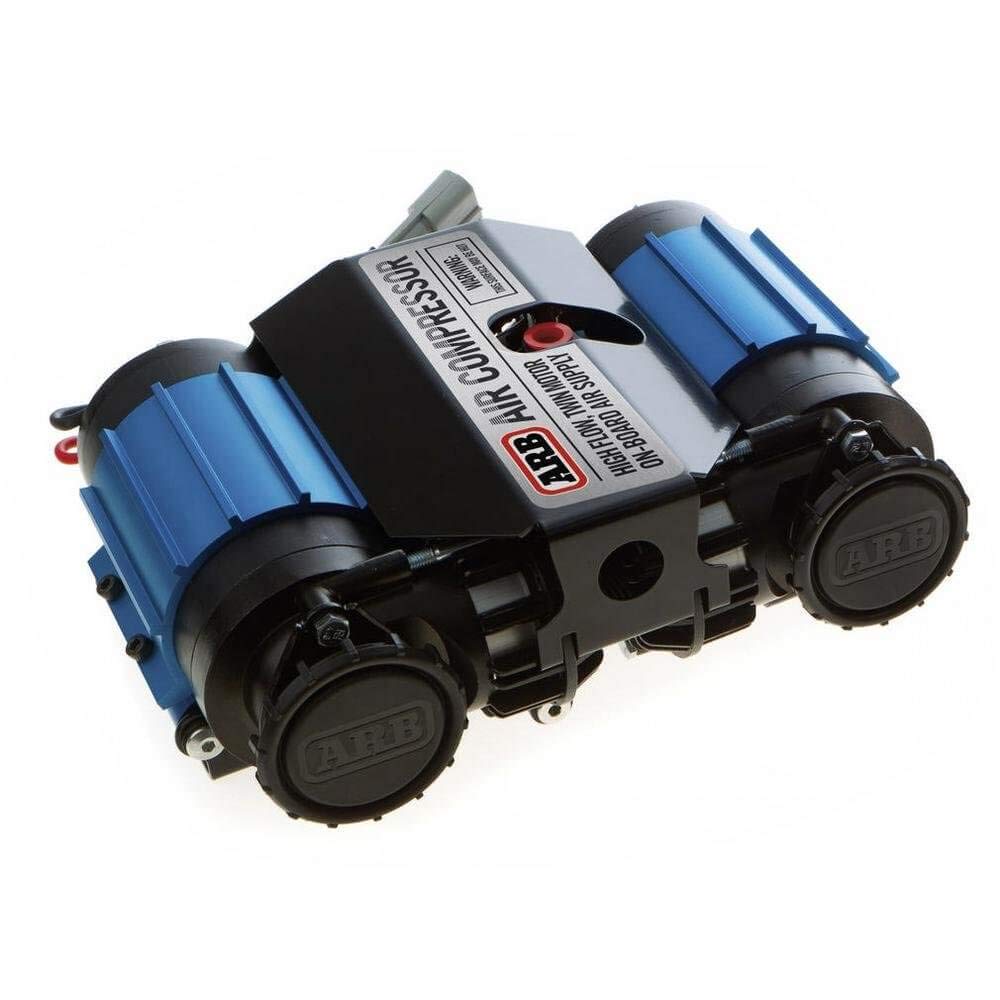 ARB INFLATION3 Twin High Performance Air Compressor CKMTA12 and Extension Hardware for Easy Installation and Connection in a New Printed Box, Ideal for Lockers, Horns, Tire Inflation and Air Tools