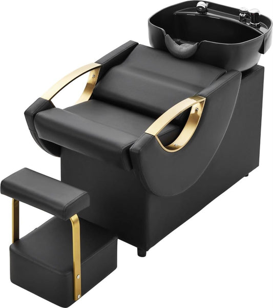 Seogwisam Shampoo Bowl and Chair Set for Salon with Footstool
