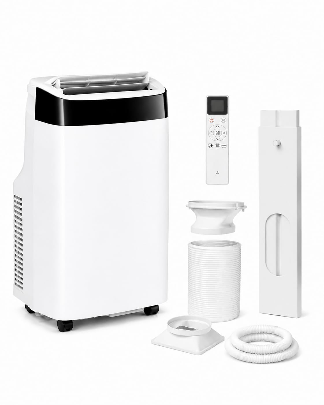 10000 BTU Portable Air Conditioners, Remote Control, 4-in-1 Quiet AC Unit, 3 Speeds, 24H Timer, Cools Room up to 450 Sq.Ft, Multi-Function Modes, Smart Control Panel