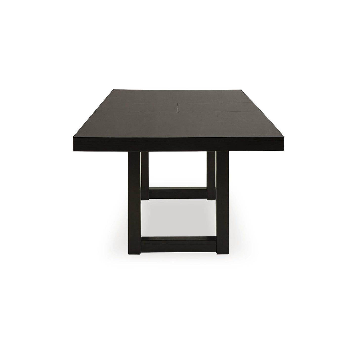 Signature Design by Ashley Neymorton Contemporary Dining Extension Table with Sled Base, Dark Brown