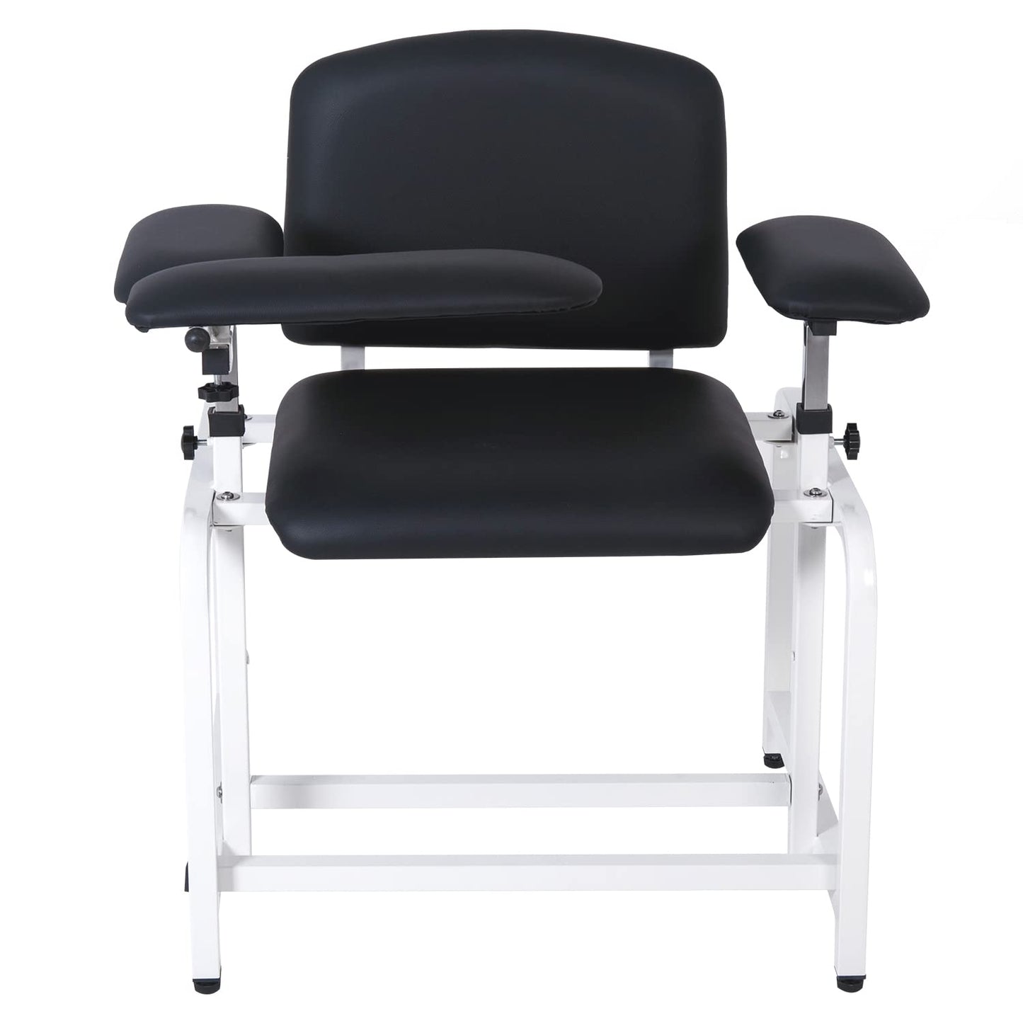 COOLWAVE Extra Thick Padded Phlebotomy Chair with Arms Black