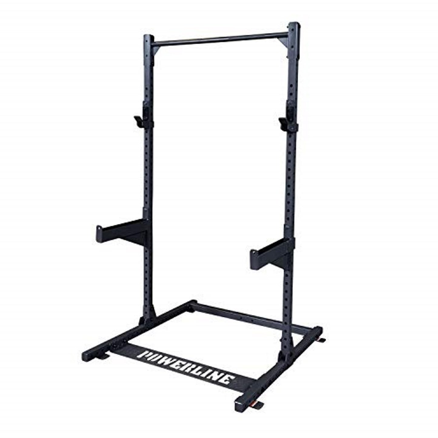 Body-Solid Powerline (PPR500) Half Rack - Compact Power Cage with J-Cups & Safety Spotter Arms for Home Gym Strength Training